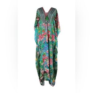 True Colours by La Moda Clothing Colorful Embellished   Caftan